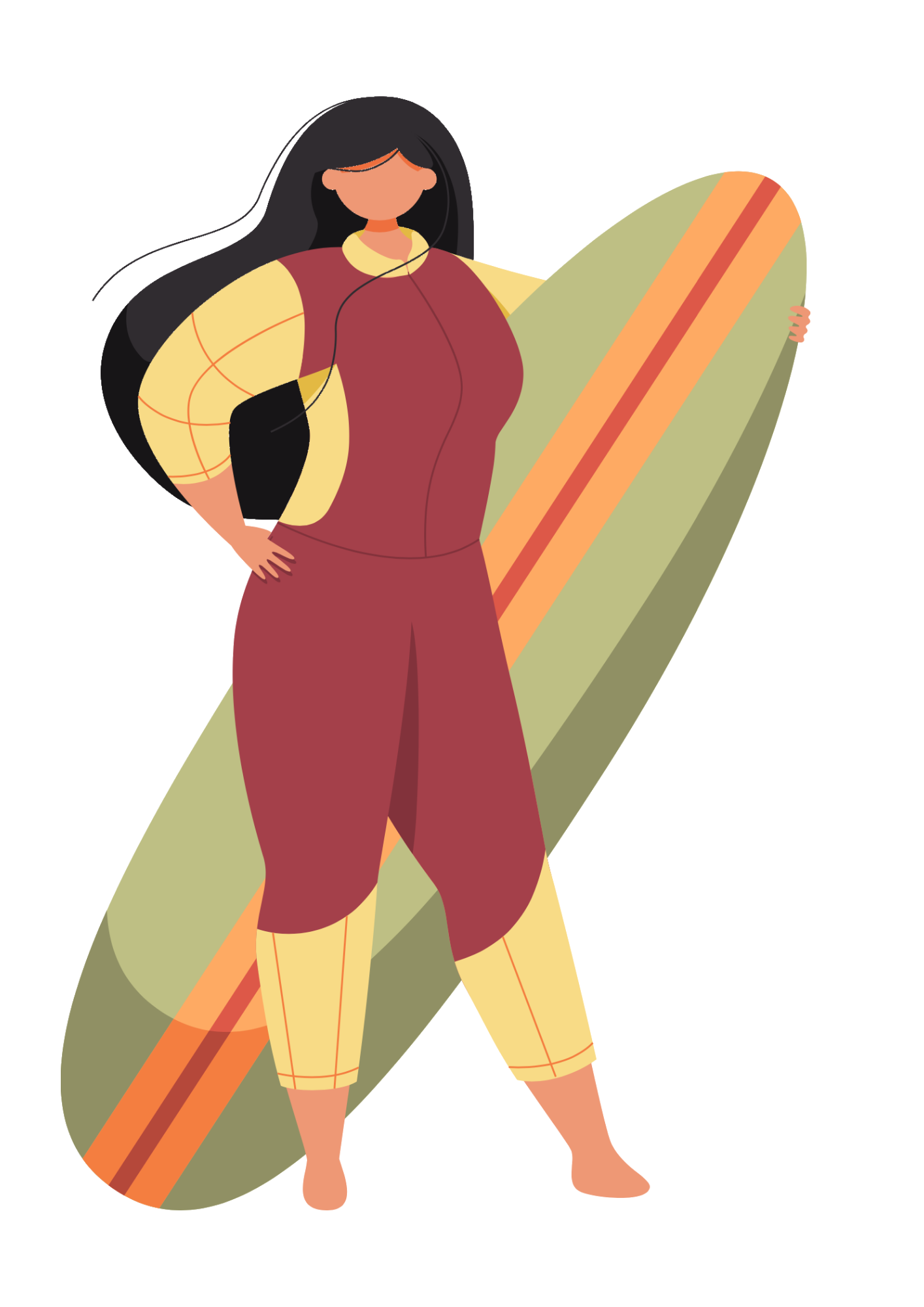 femme surf